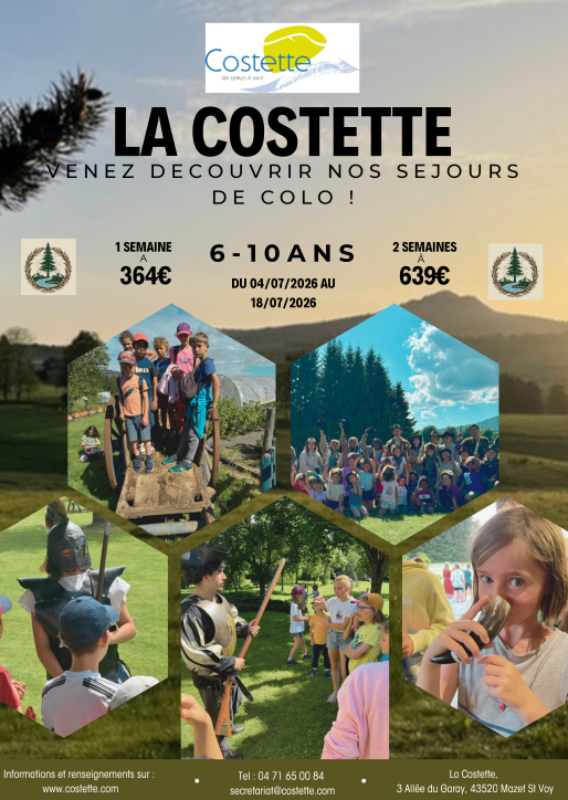 Camp enfant 7-10 ans 2026