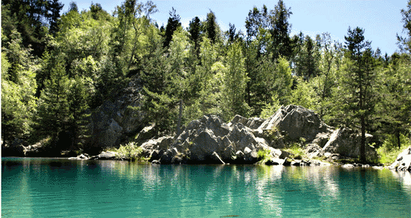 Blue lake of Lauzière